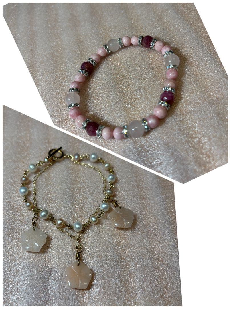 ハンドメイド ネックレス ブレスレット　パワーストーン