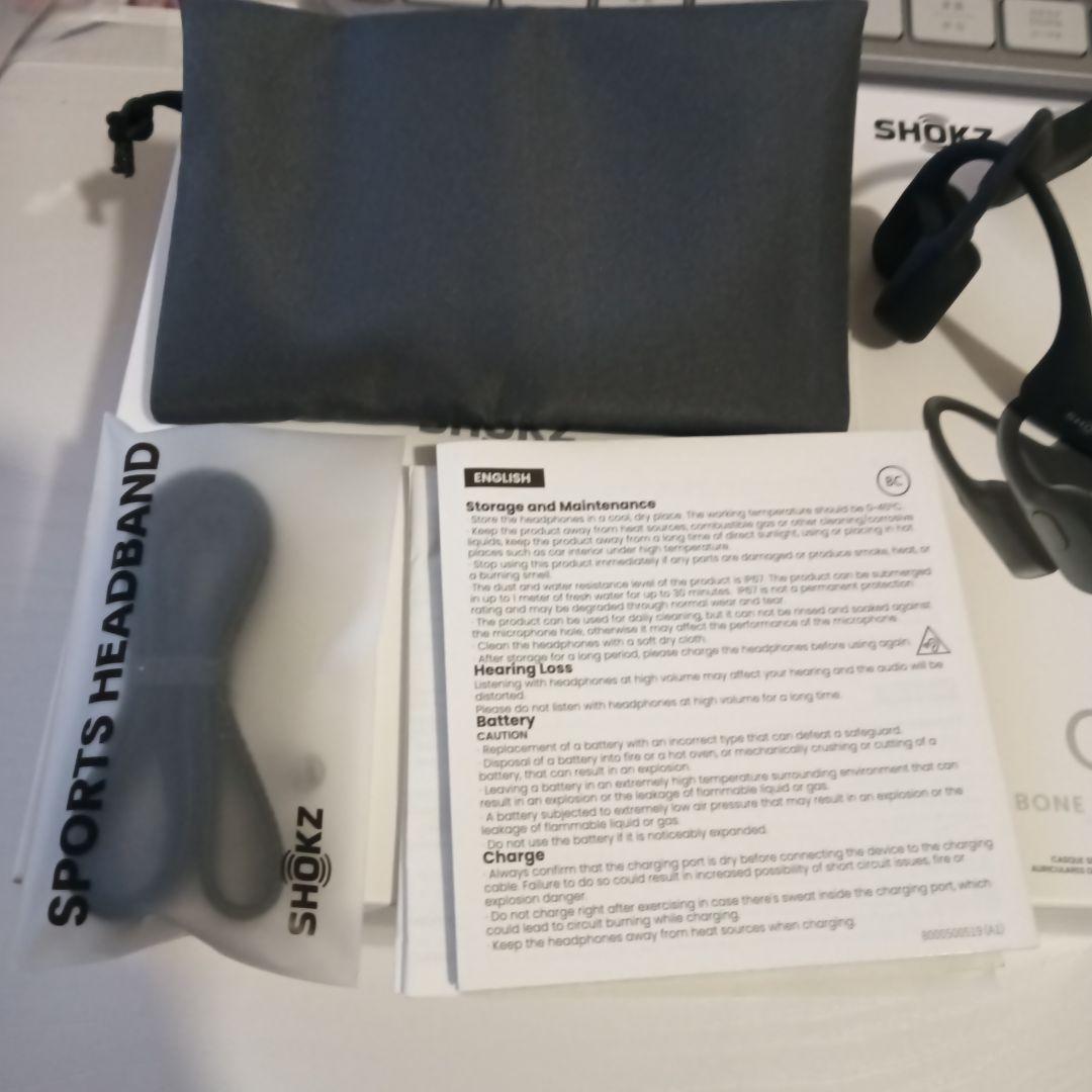 SHOKZ OPENRUN 骨伝導ワイヤレスイヤホン