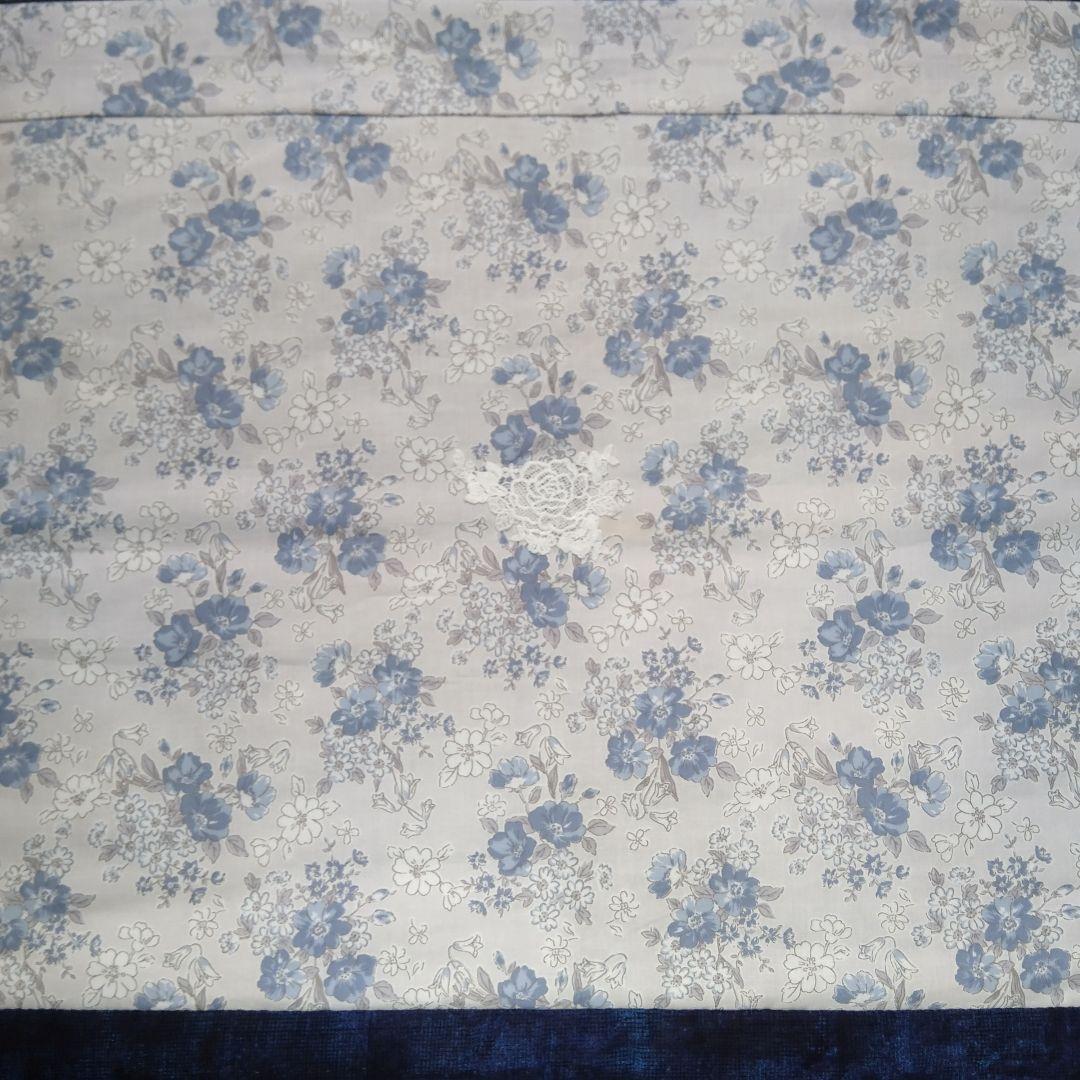 四季の景色タペストリー・古民家風景・パッチワークキルト、63×53