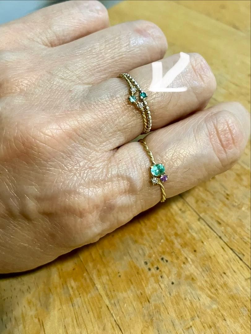 SV925＊愛らしいパライバトルマリンリングです