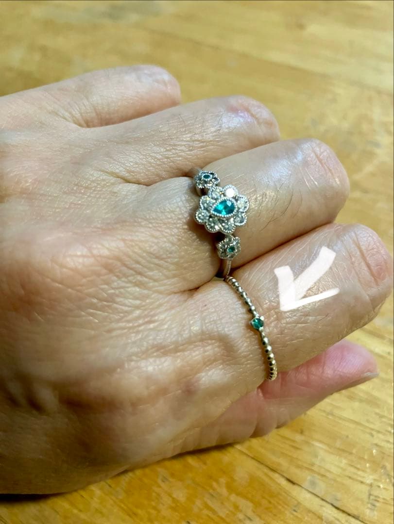 SV925＊愛らしいパライバトルマリンリングです