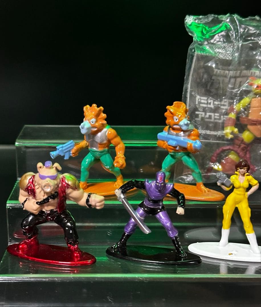 ミュータント タートルズ ナノメタルフィグ　7種/タカラキーホルダー7種＋おまけ