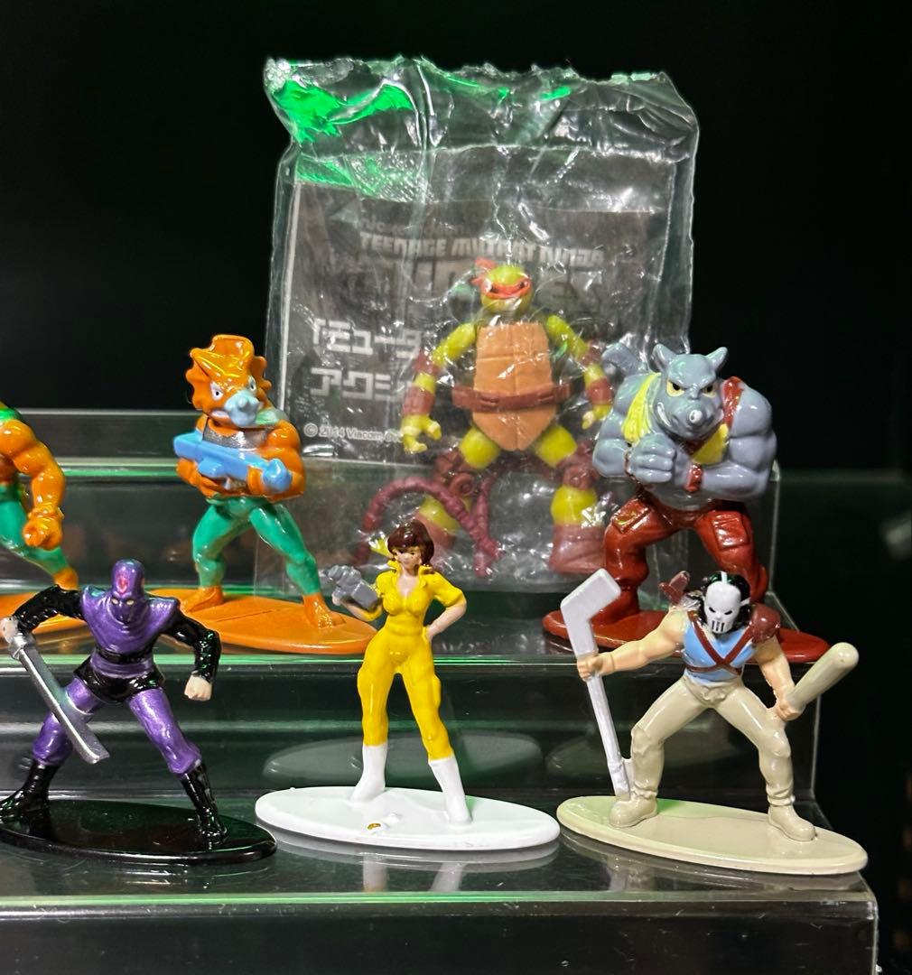ミュータント タートルズ ナノメタルフィグ　7種/タカラキーホルダー7種＋おまけ