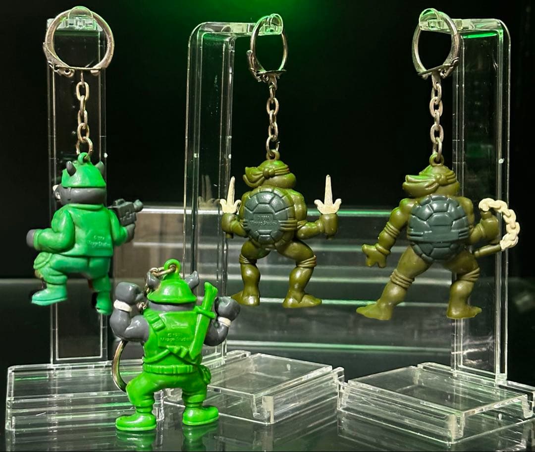 ミュータント タートルズ ナノメタルフィグ　7種/タカラキーホルダー7種＋おまけ