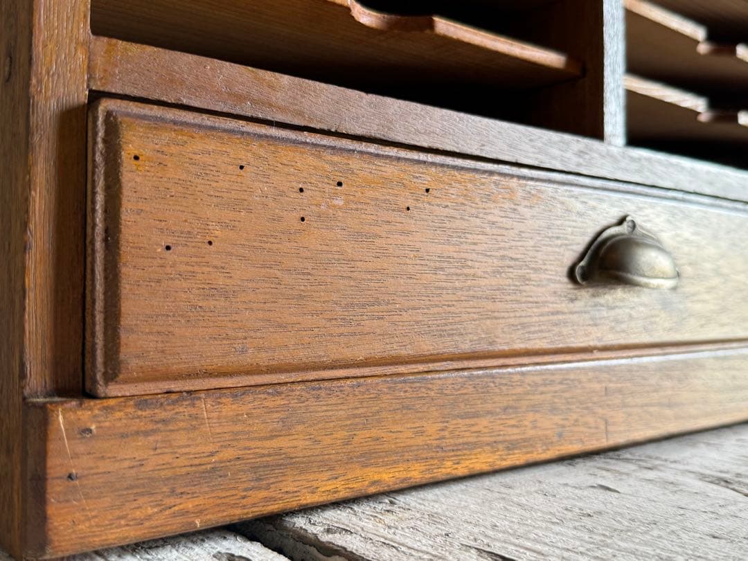 カルテ棚 書類棚 整理棚 レターラック 古家具 古道具