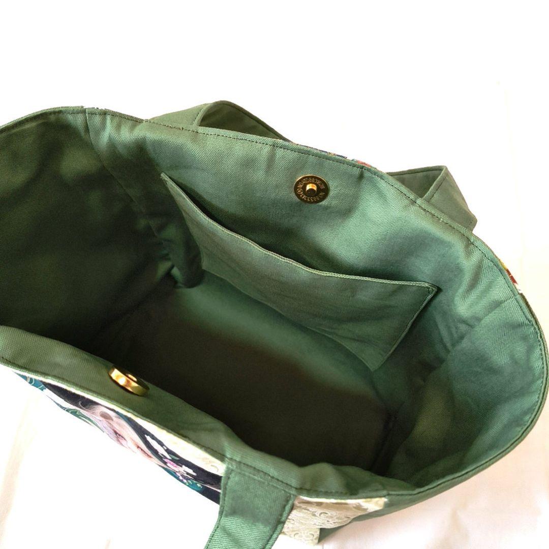 cc様】ハンドメイドオーダー★着物の女の子&モノクロ女の子★バッグ　3点