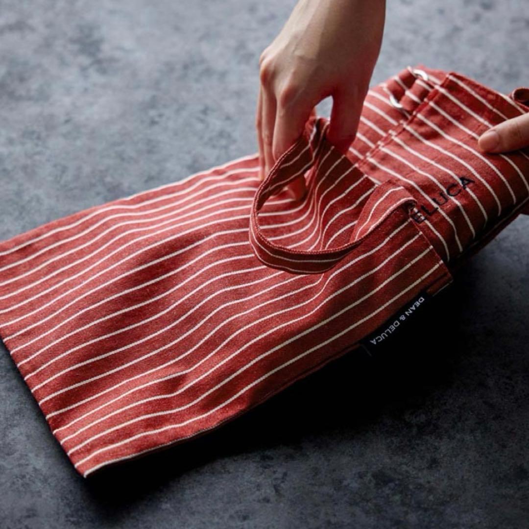 DEAN & DELUCA フルエプロンレッド ストライプ＜季節限定＞完売正規品
