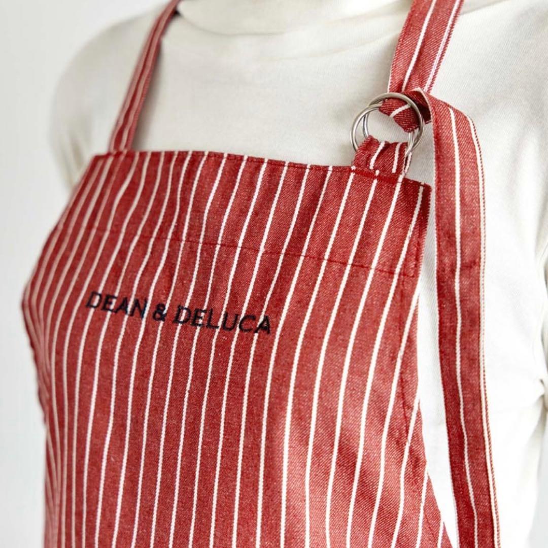 DEAN & DELUCA フルエプロンレッド ストライプ＜季節限定＞完売正規品
