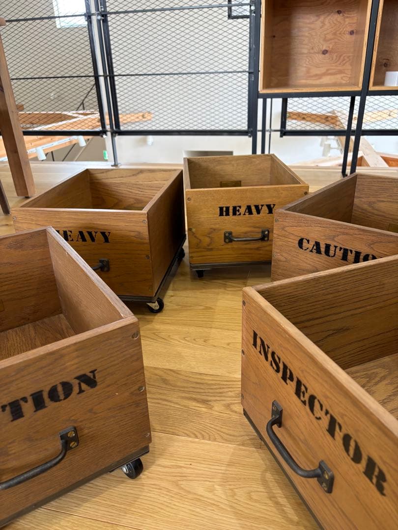 ジャーナルスタンダードファニチャー　木製 収納ボックス キャスター付き