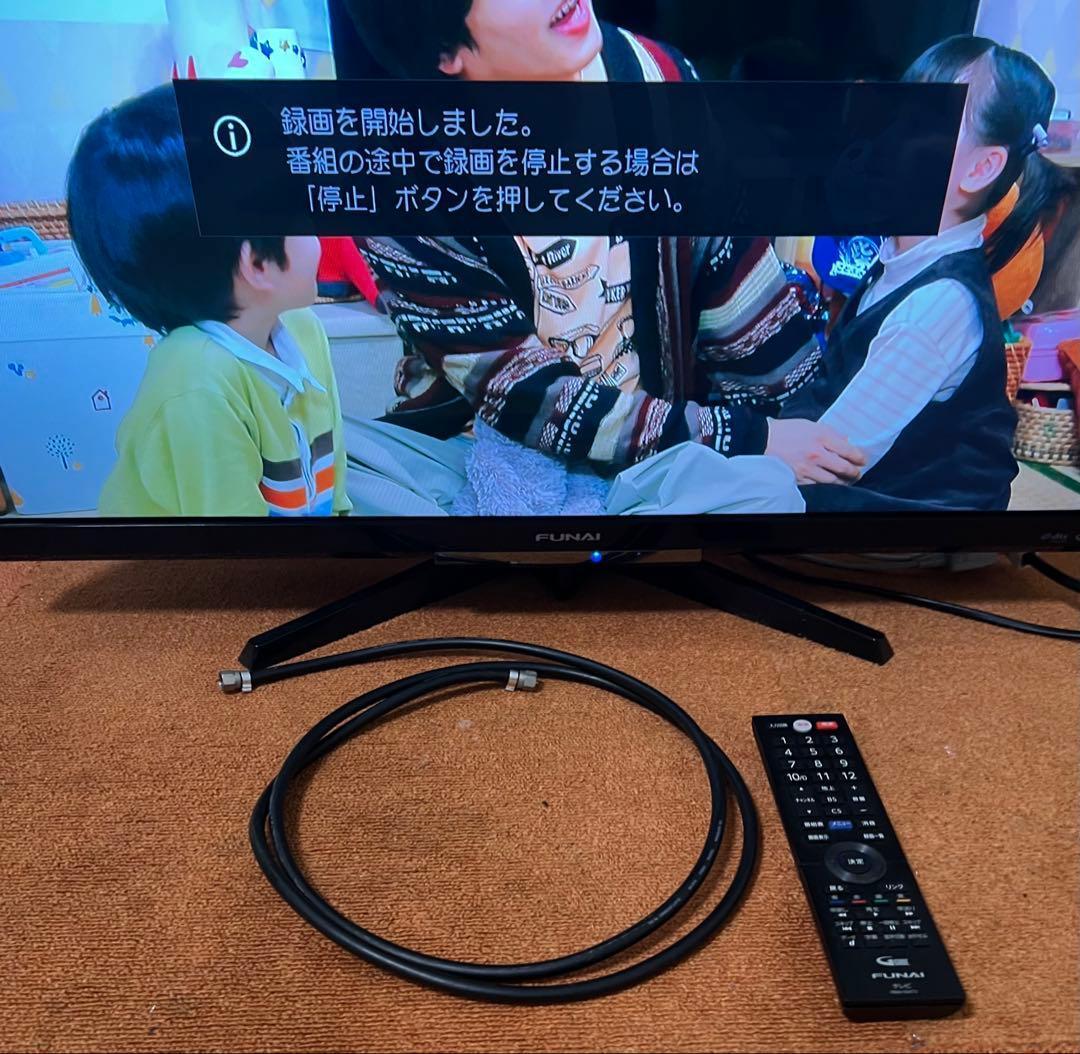美品 FUNAI フナイ ハードディスク内蔵！裏番組録画 液晶テレビ 32V型
