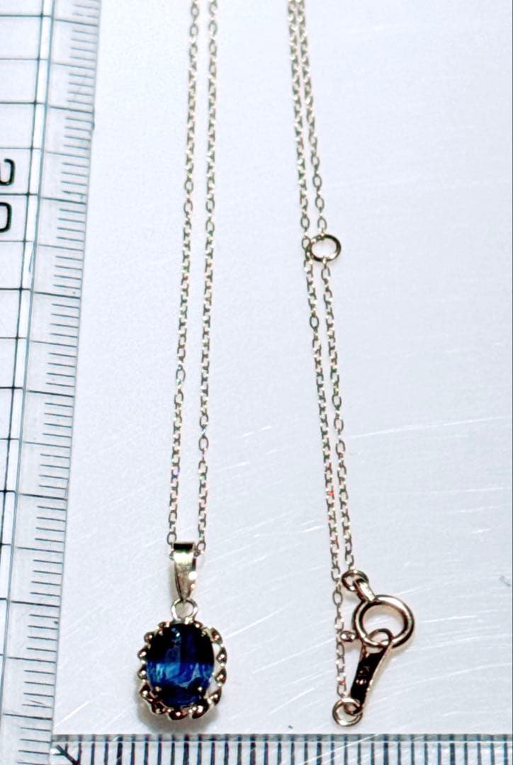 k18サファイアペンダントネックレスNO25-2443
