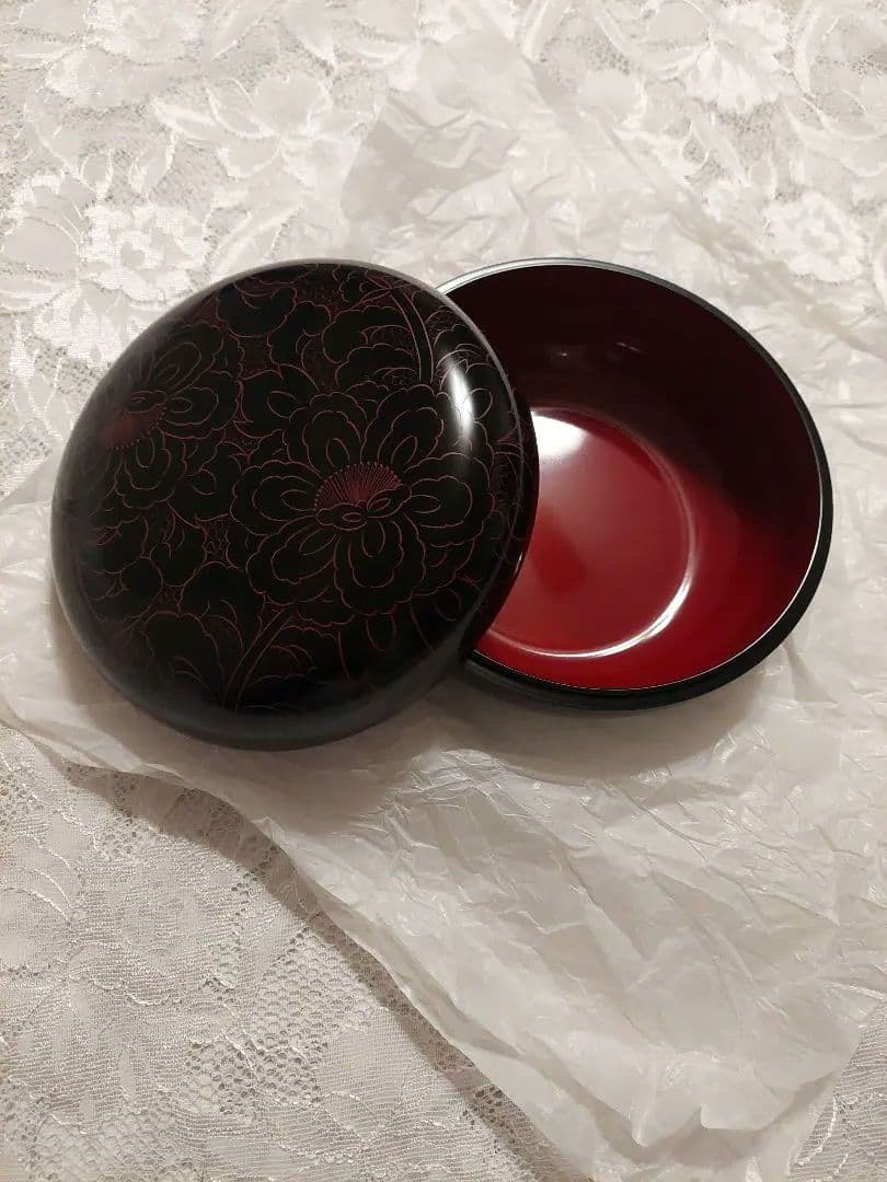 ★新品★漆塗り　菓子器　菓子皿　セット