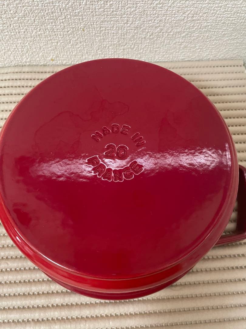 STAUB 両手鍋 赤staub ピコ・ココット 20cm 　ストウブ