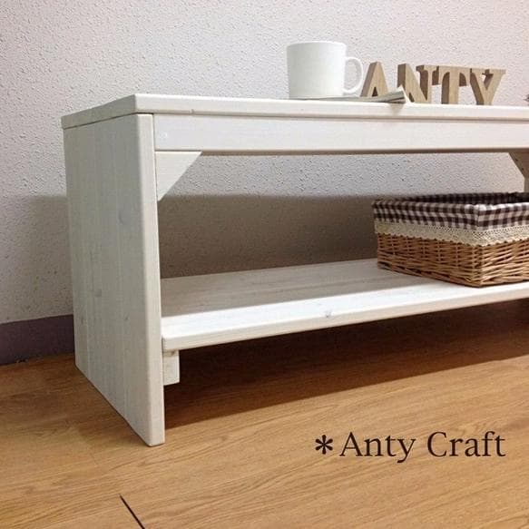 【サイズオーダー可】【引取可能】TV台 ソファテーブル PC台 飾り棚幅90cm