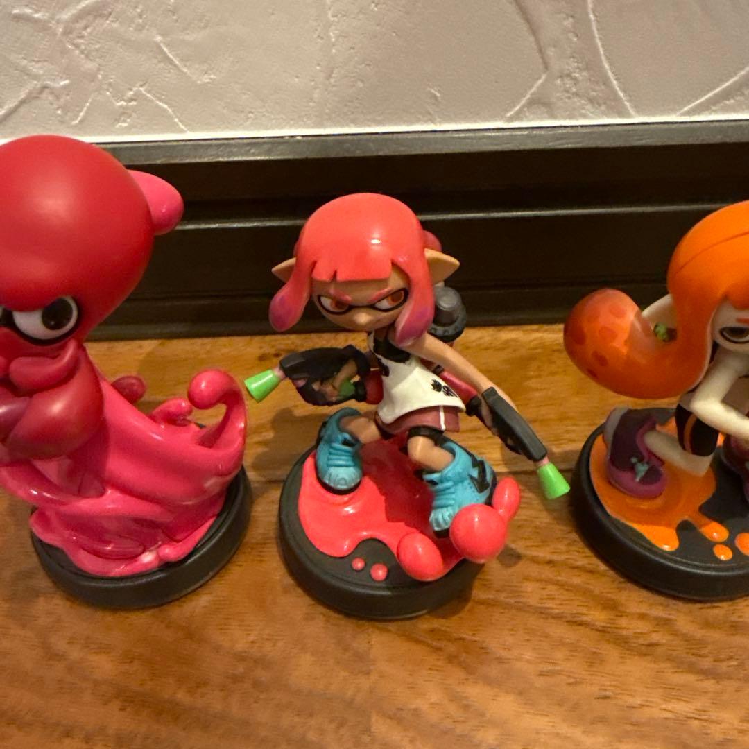 スプラトゥーン　amiibo ガール　タコ　ネオンピンクガール