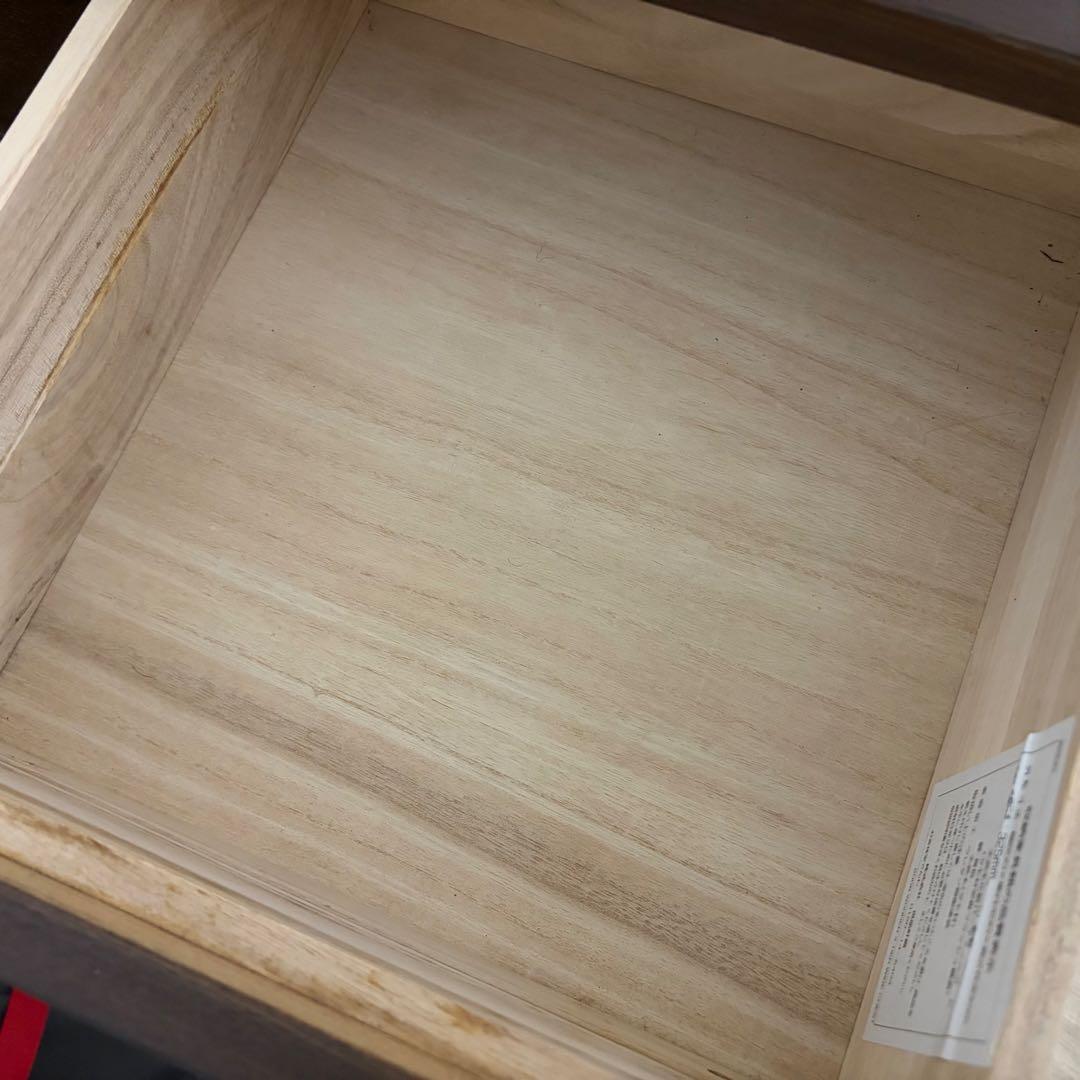 MUJI 無印良品 タモ材チェスト ダークブラウン
