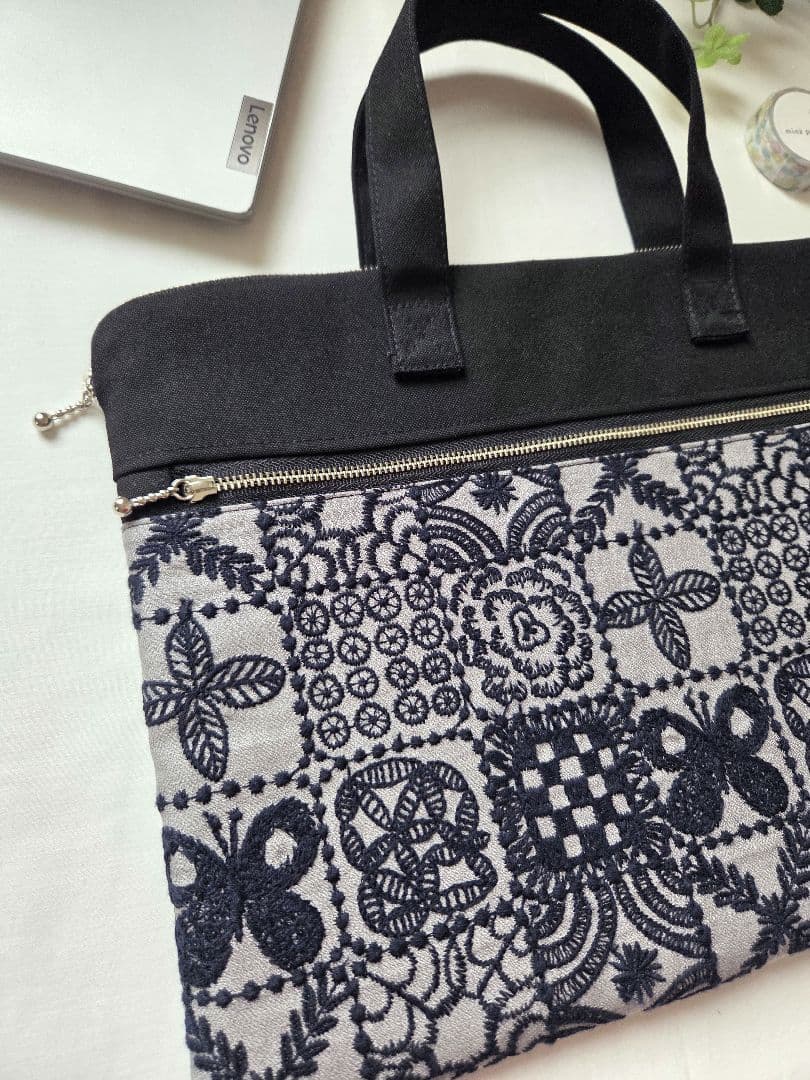 forest tile ミナペルホネン◆PC バッグ　パソコンバッグ