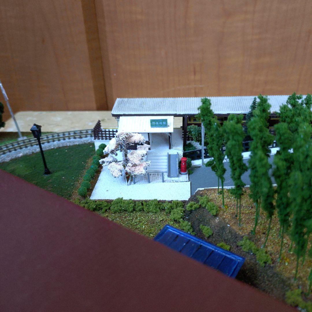 ジオラマ　レイアウト　Nゲージ 春　ライト付き