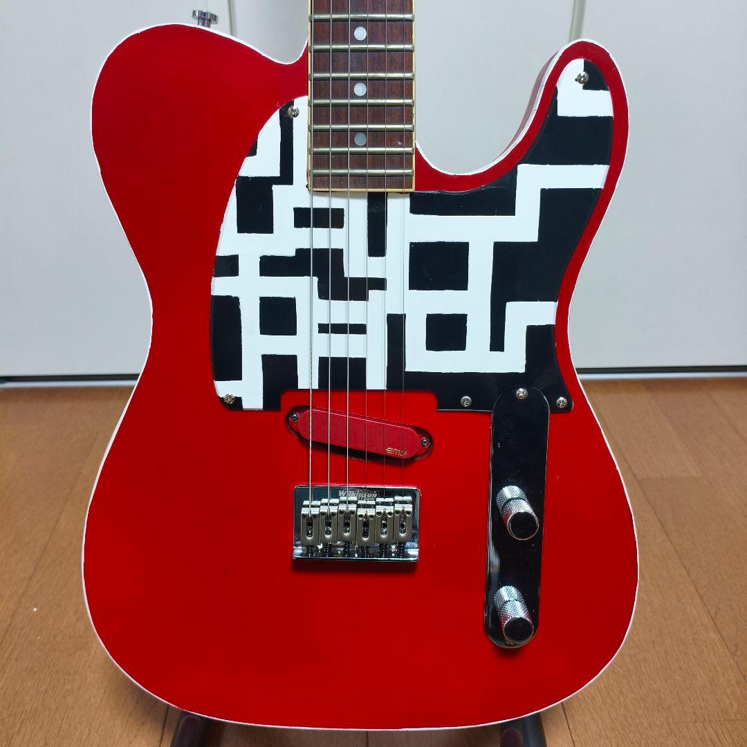 FERNANDES？　EMG-SA　布袋モデル　赤TEJ　製作中(ネックなし)