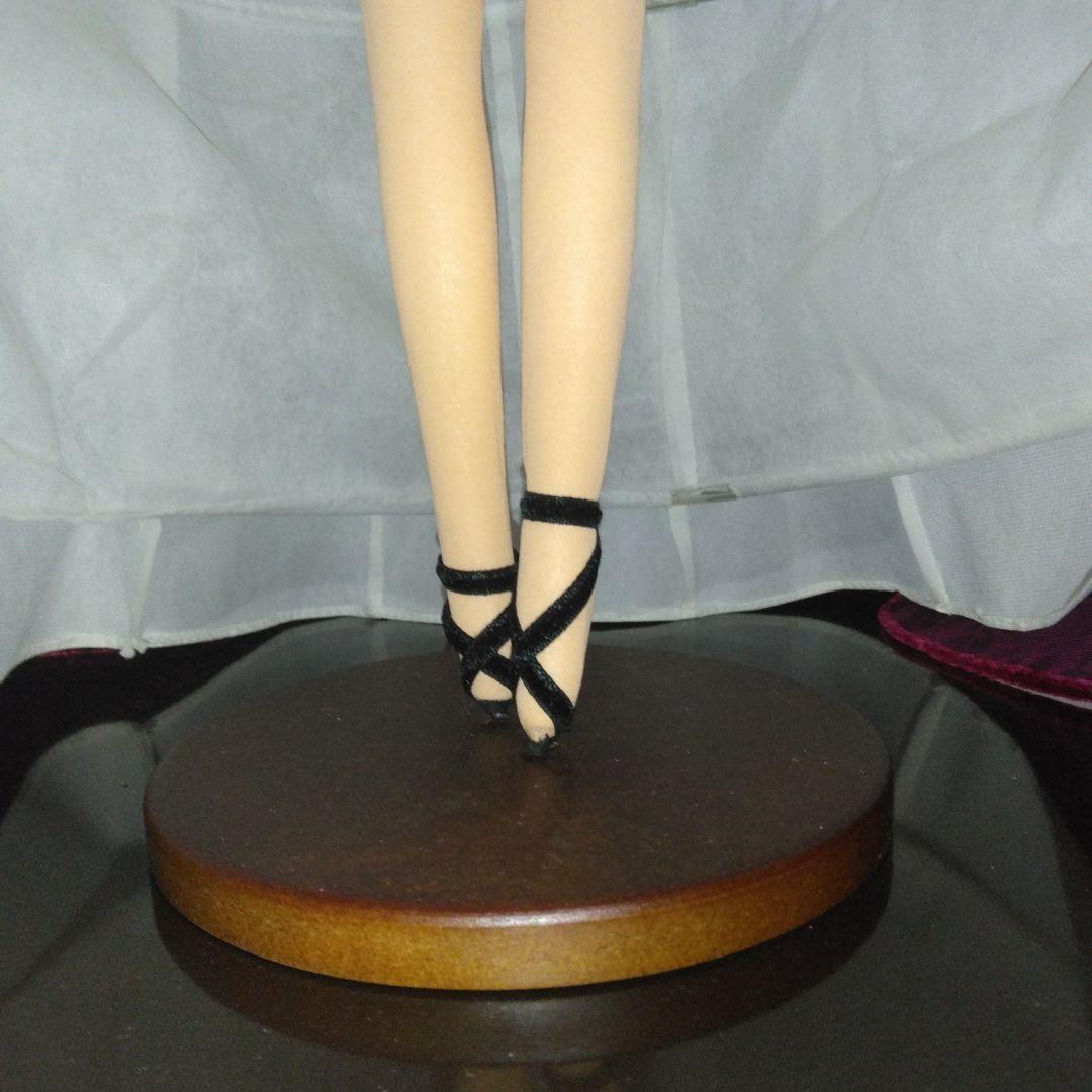 フランス人形　アンティーク　リボンスキヨドール　専用クリアケース付き