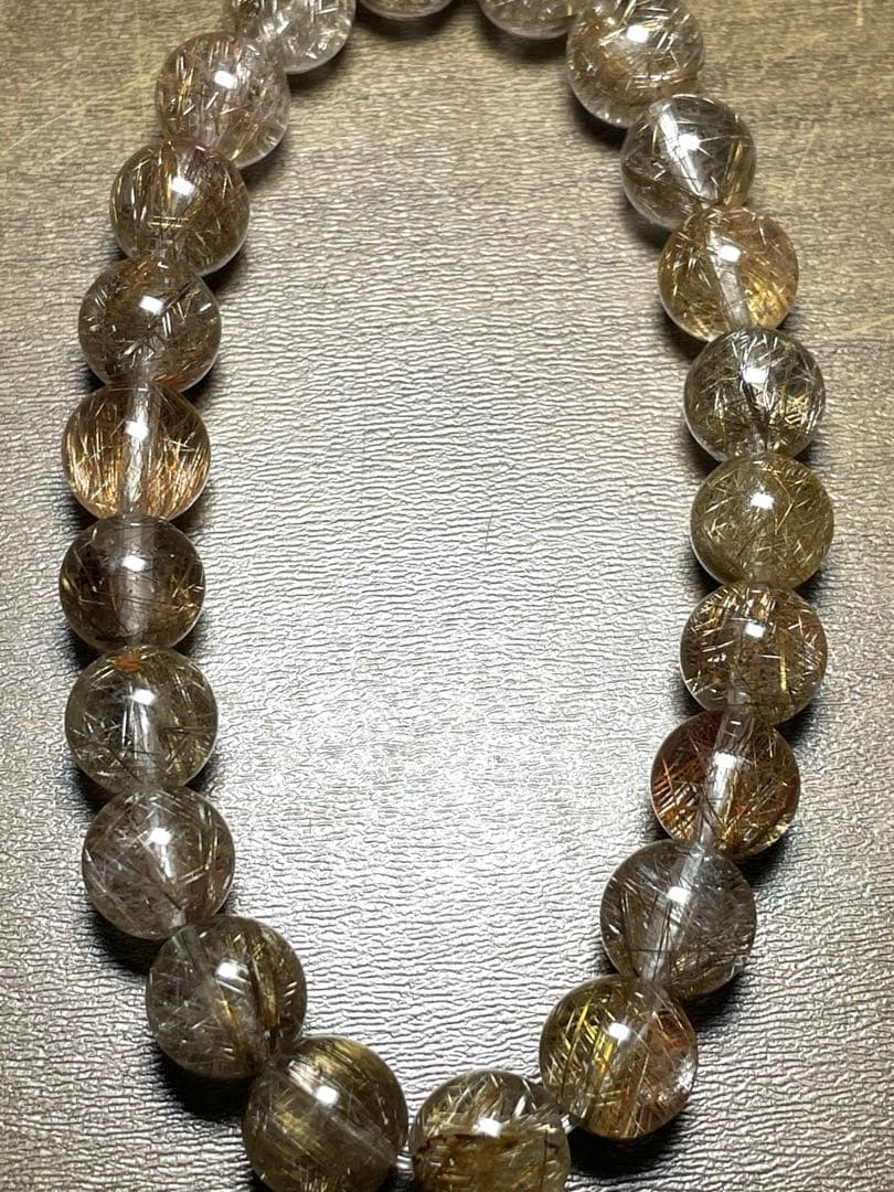 【新入荷高品質】シルバールチルクォーツブレス9㎜（新品未使用）ハイグレード