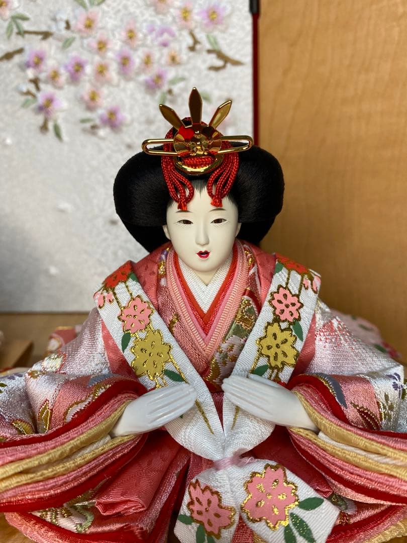 東京久月　雛人形　親王飾り収納セット・サイズ間口約４０×奥行約２５×高さ約３８㎝