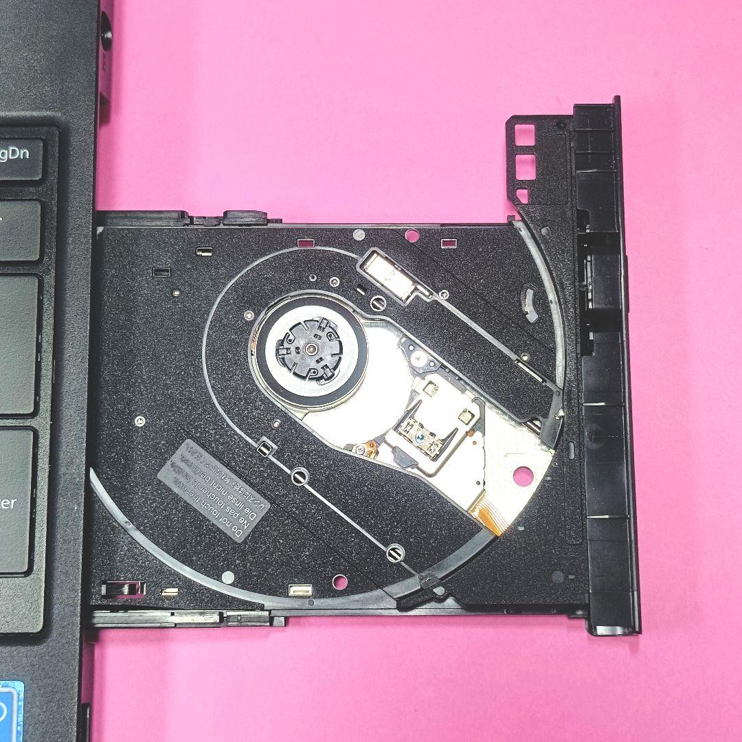 大容量500GB✨オフィス✨カメラ付き黒ノートパソコン✨設定済み✨初心者