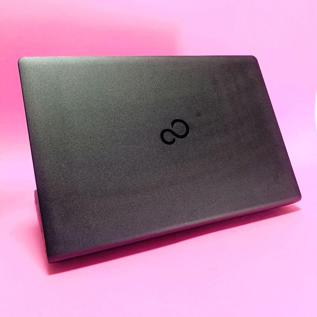 大容量500GB✨オフィス✨カメラ付き黒ノートパソコン✨設定済み✨初心者