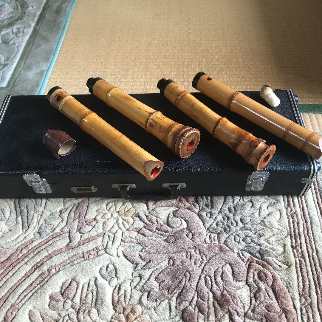 9 尺八　一尺八寸管　司川銘尺八一本