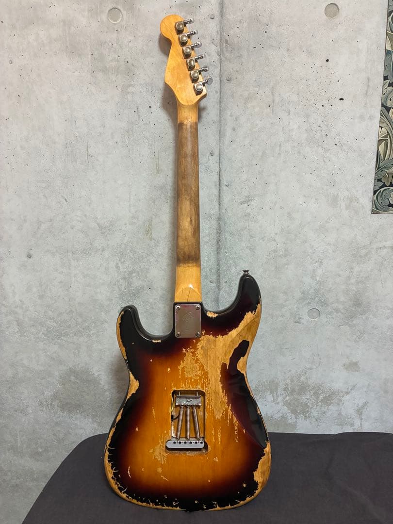 ハードレリックストラトスタイル ソープバーPU×2搭載 アルダーボディ