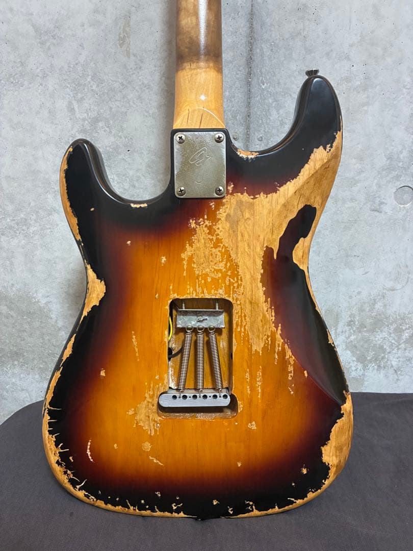 ハードレリックストラトスタイル ソープバーPU×2搭載 アルダーボディ