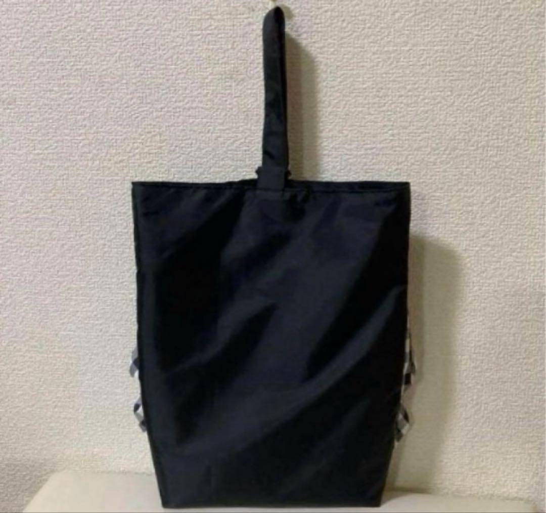 撥水ハンドメイドレッスンバッグ上履き袋体操服着替え袋フリルリボンチェック姫女の子