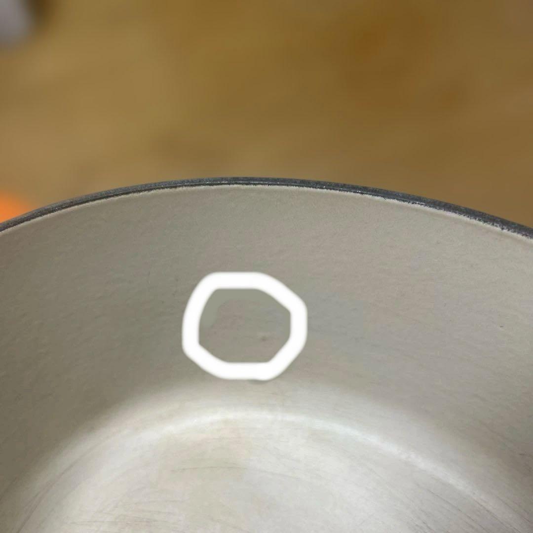 ル・クルーゼ　オーバル 25㎝ オレンジ　両手鍋