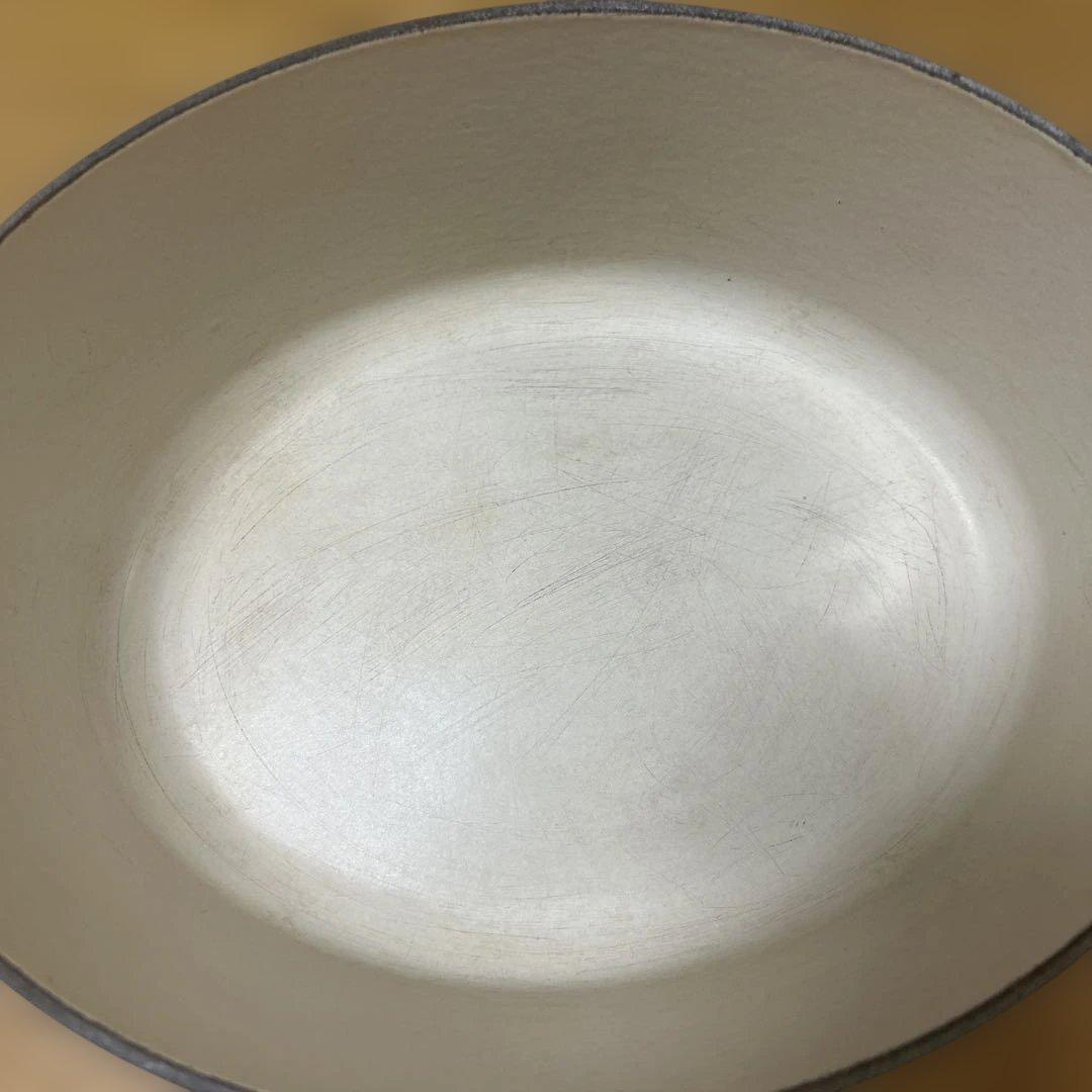 ル・クルーゼ　オーバル 25㎝ オレンジ　両手鍋