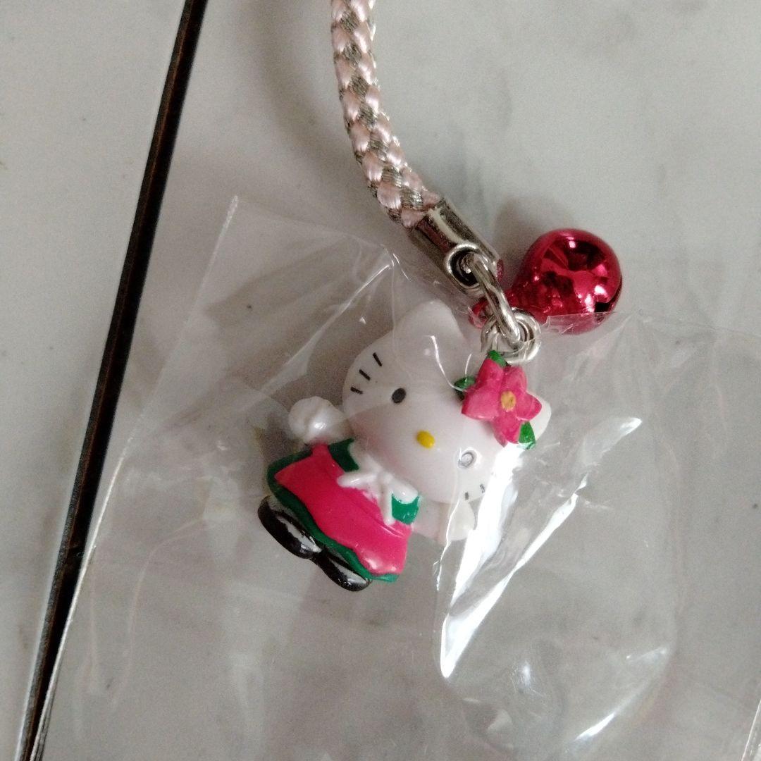 ハローキティ 信州 りんご 根付け ストラップ まとめ 3個 新品