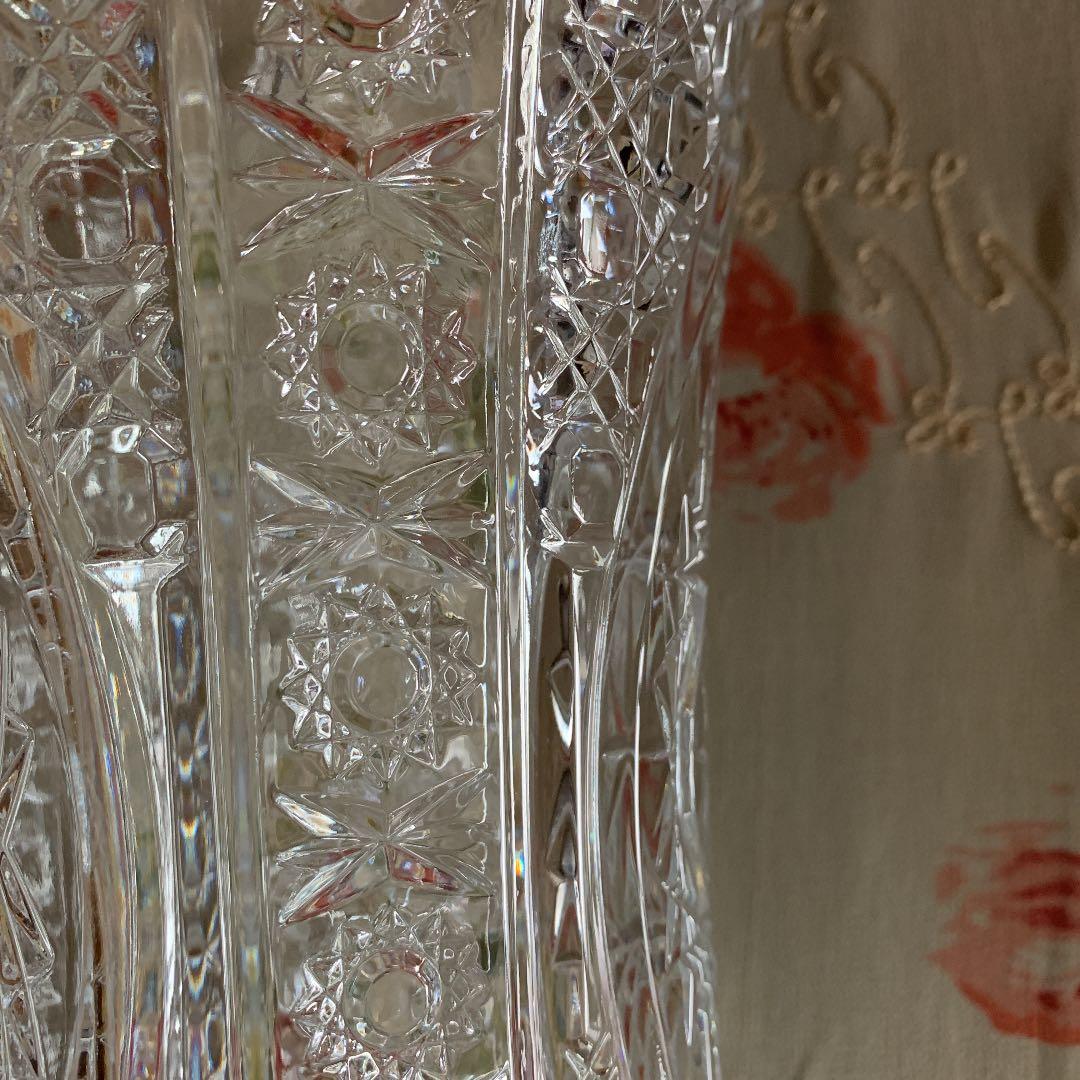 ガラス花瓶　特大サイズ　ボブミア、クリスタル