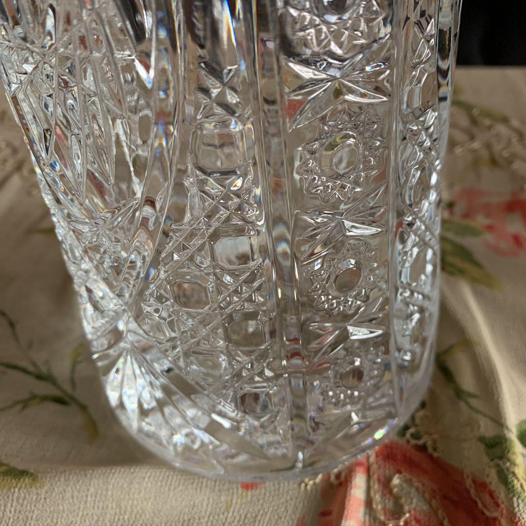 ガラス花瓶　特大サイズ　ボブミア、クリスタル