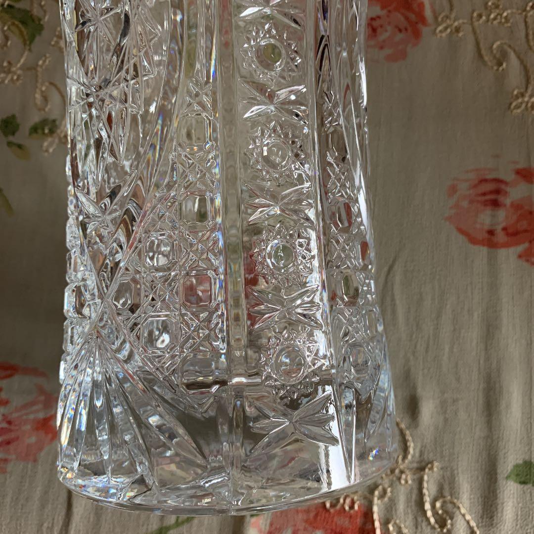 ガラス花瓶　特大サイズ　ボブミア、クリスタル