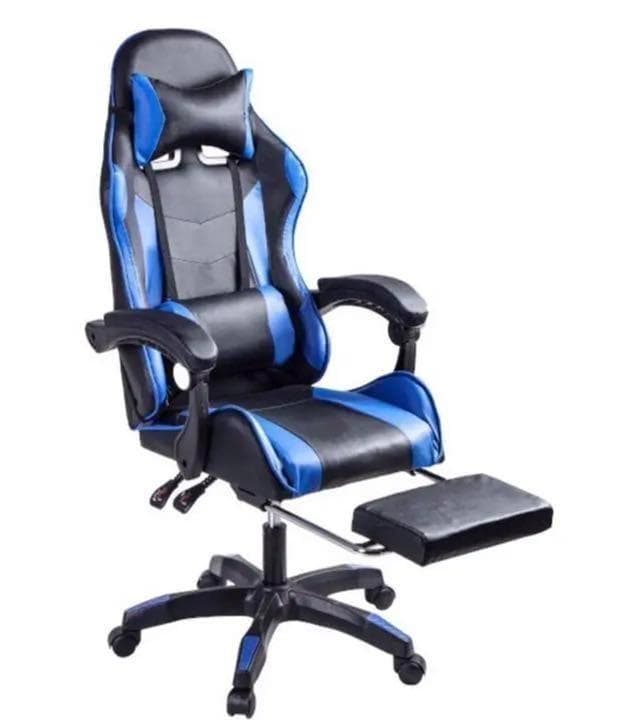 レーシングチェア 椅子 ゲーミング リクライニング クッション 黒