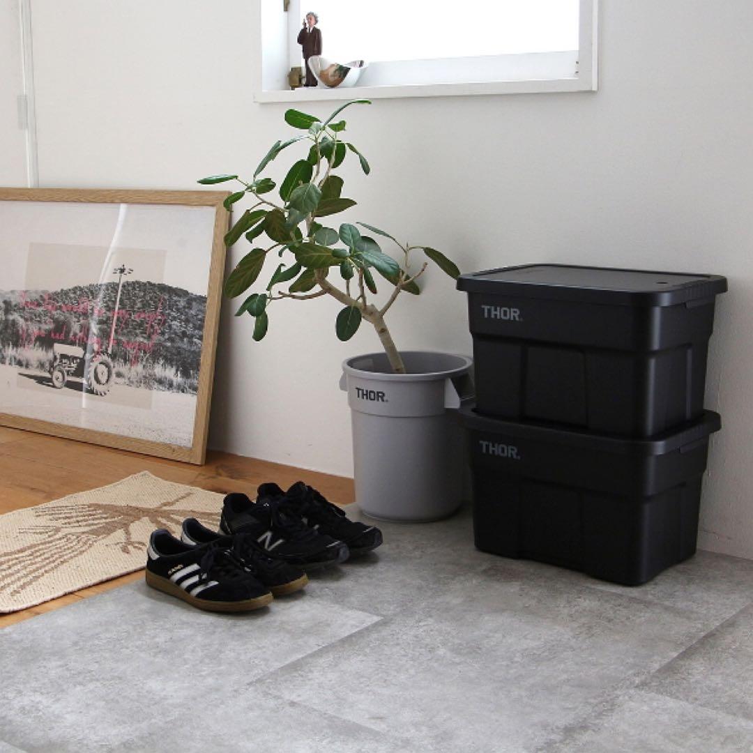 新品/22L☆THORソー☆2個setコンテナボックス黒　プラケース セット