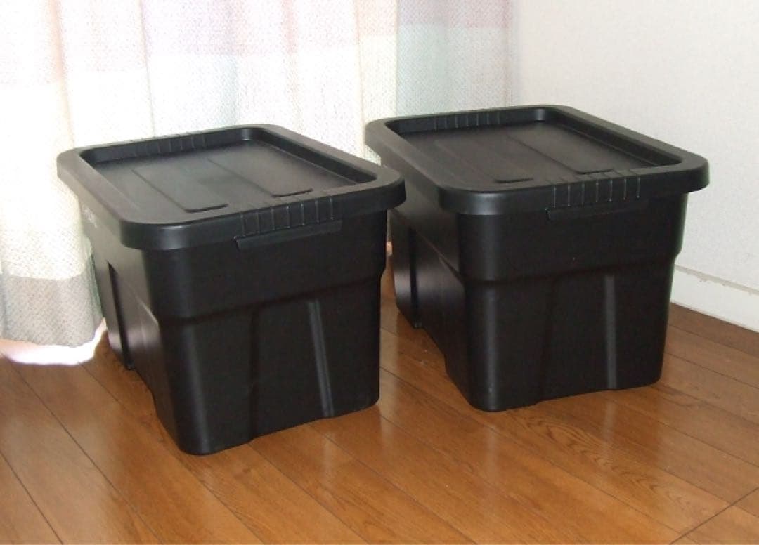 新品/22L☆THORソー☆2個setコンテナボックス黒　プラケース セット