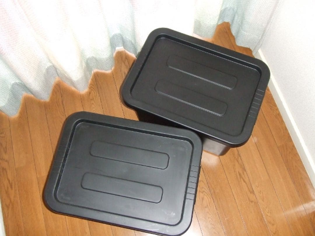 新品/22L☆THORソー☆2個setコンテナボックス黒　プラケース セット