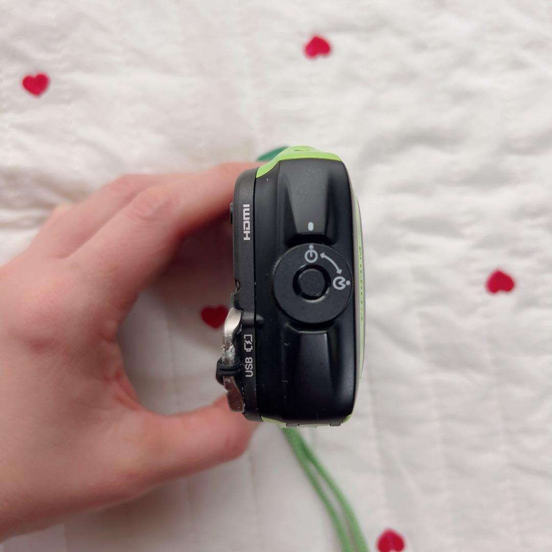 富士フィルム FinePix XP120 防水カメラ グリーン 【ジャンク品】