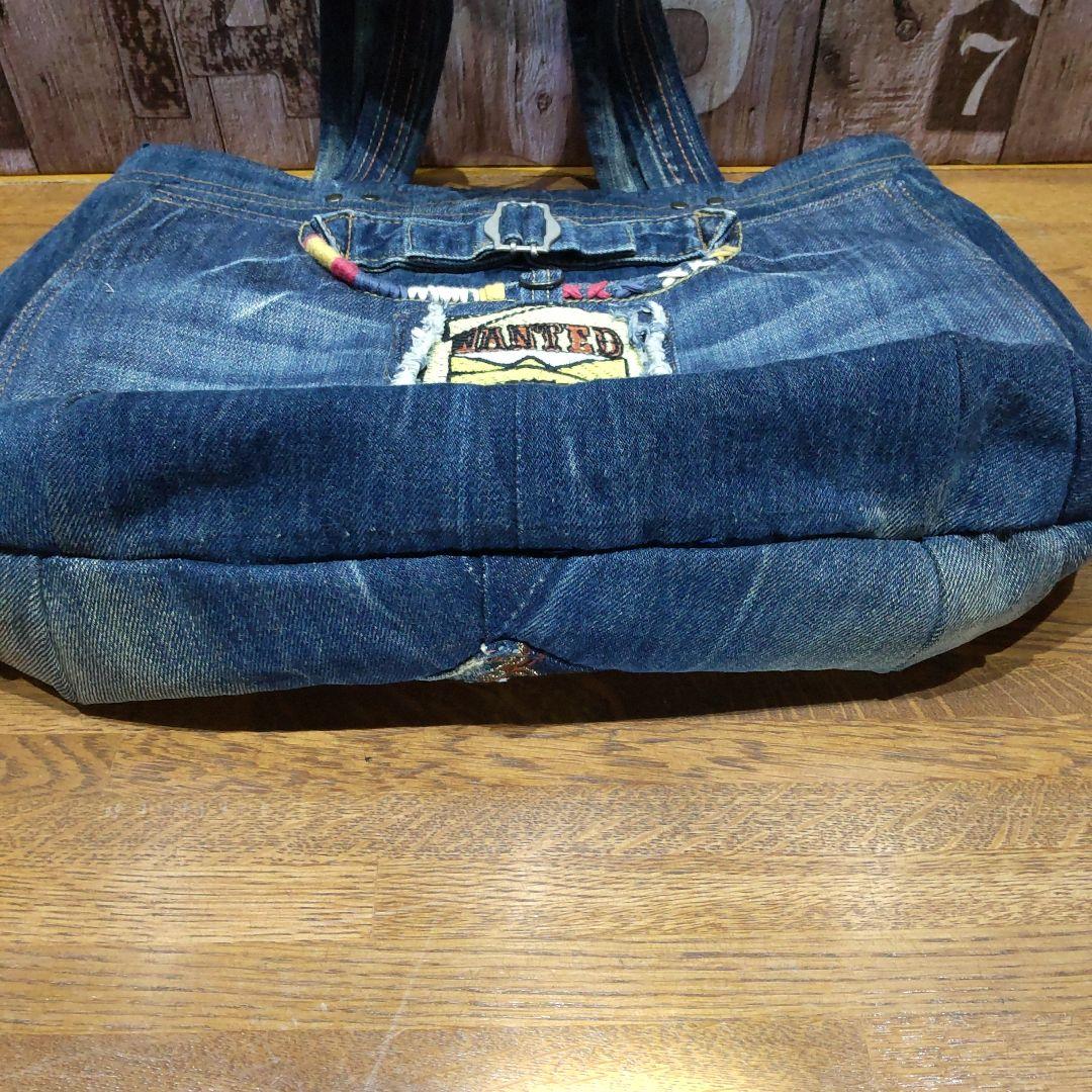 ハンドメイドデニムリメイクバッグ　トートバッグ　ハンドバッグ　ショルダーバッグ