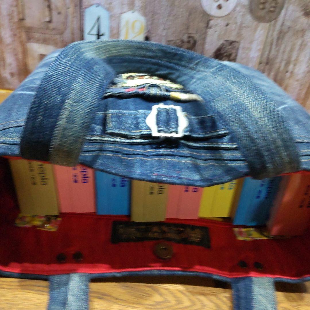 ハンドメイドデニムリメイクバッグ　トートバッグ　ハンドバッグ　ショルダーバッグ