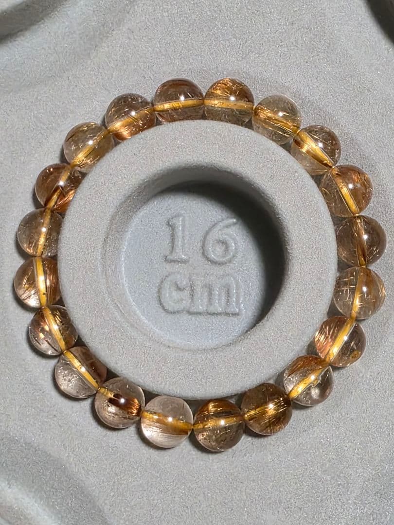 9.5㎜　ルチルクォーツブレスレット