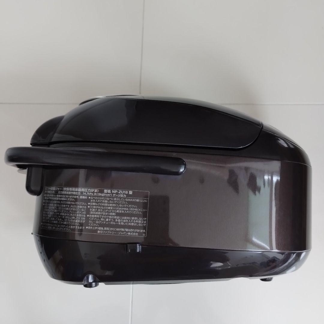 象印 炊飯器 極め炊き 圧力IH 黒まる厚釜 1升 NP-ZU18 ジャンク品
