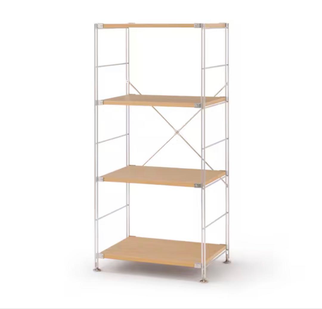 無印良品ステンレスユニットシェルフセット+追加棚