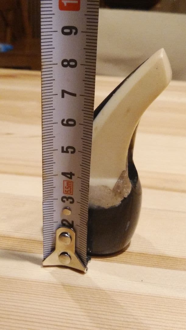 【貴重な素材】三線用バチ 黒と白のツートンカラー