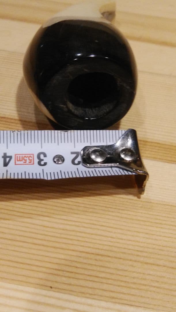 【貴重な素材】三線用バチ 黒と白のツートンカラー